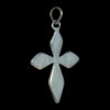 Pendentif Croix Opale Blanche – Image 2