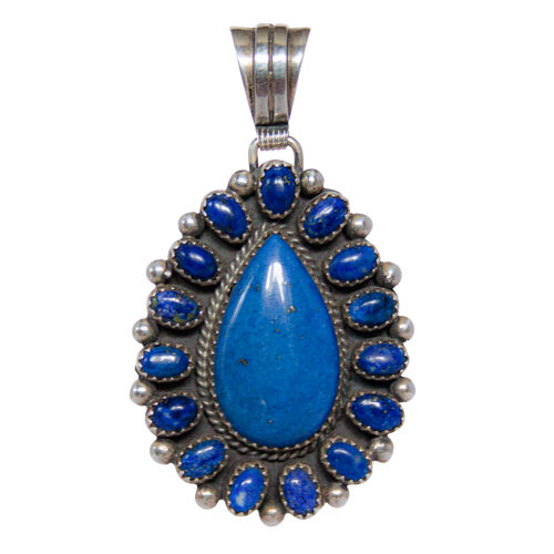 Large Lapis Teardrop Pendant