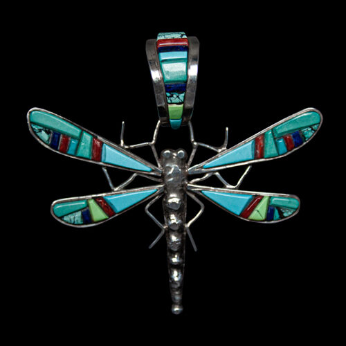 Large Pendentif Libellule Zuni