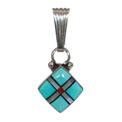 Turquoise Gift Box Pendant