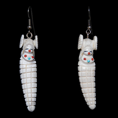 Corn Maiden Zuni Earrings