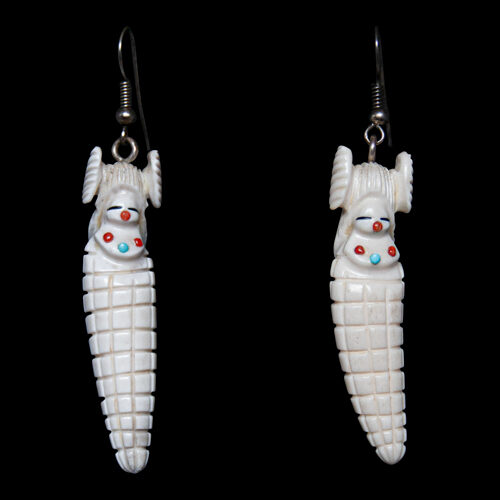 Boucles d'Oreilles Zuni Corn Maiden