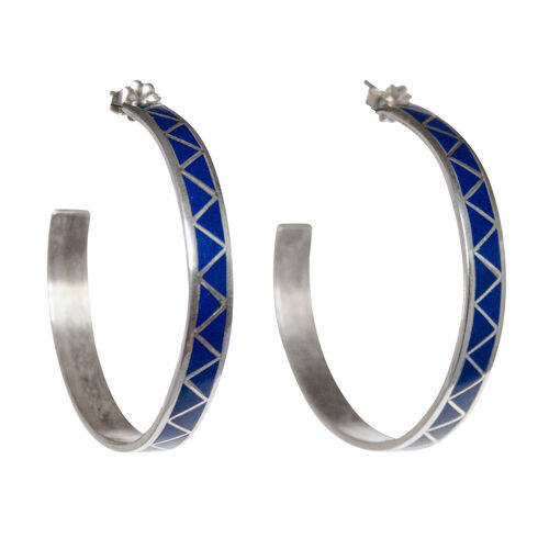 Lapis Lazuli Earring Hoops