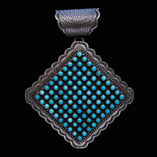 Large Matthew Charley Turquoise Pendant