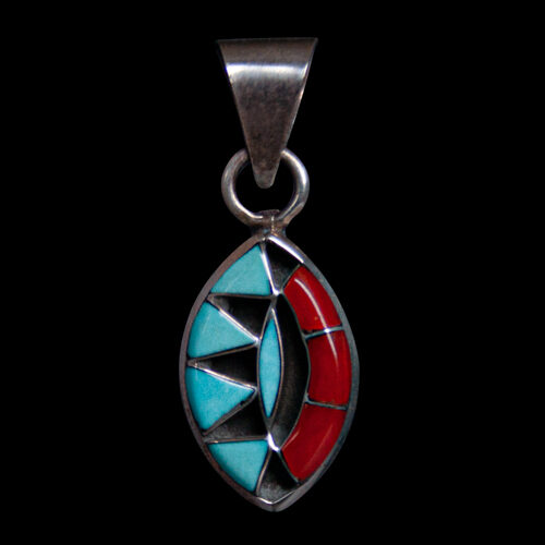 Pendentif Rouge Bleu