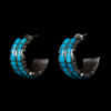 Sheldon Lalio Turquoise Hoop Earrings - Image 2