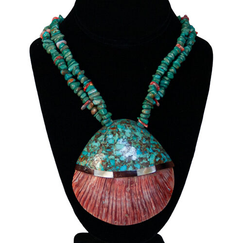 Collier Turquoise Coquillage Spondylus