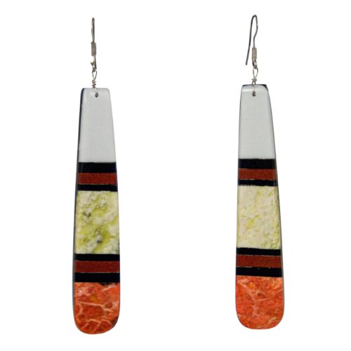 Multicolour Slab Earrings