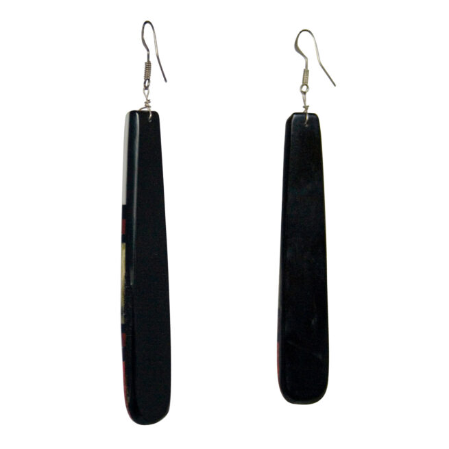 Multicolour Slab Earrings - Image 2
