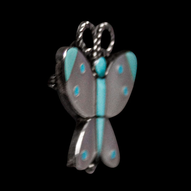 Native American Butterfly Pin Pendant - Image 2