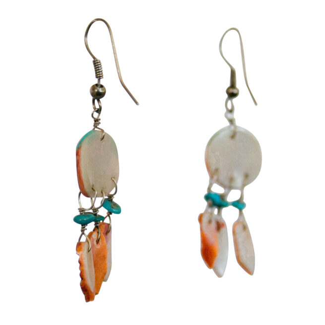 Spondylus Spirit Shield Earrings - Image 2