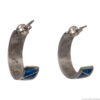 Boucles Créoles Opale Bleue – Image 2