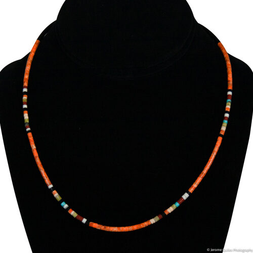 Collier Perles Oranges