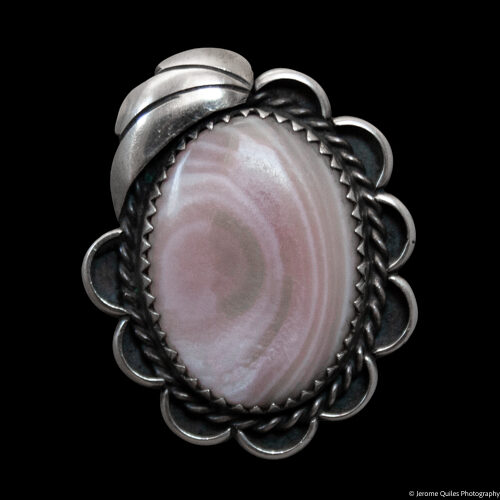 Pink Mother-of-Pearl Navajo Pendant