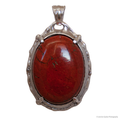 Pendentif Pierre Rouge Ronde