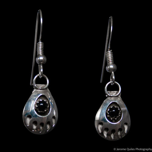 Bear Spirit Jet Earrings