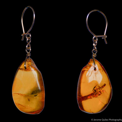 Native American Amber Earrings