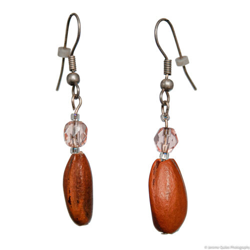 Boucles d'Oreilles Graines Amérindiennes