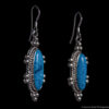 Boucles d'Oreilles Navajo Lapis Lazuli Argent – Image 2