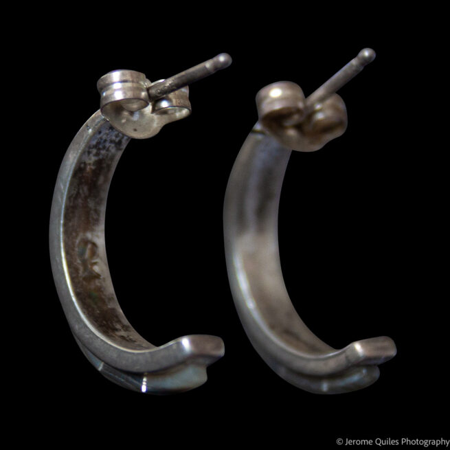 Boucles Créoles Argent Ormeau – Image 2