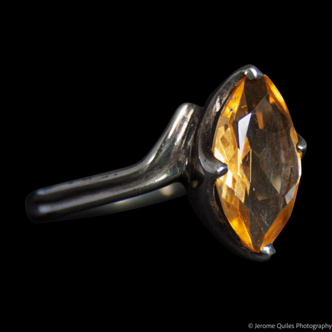 Citrine Quartz Silver Ring - Image 2