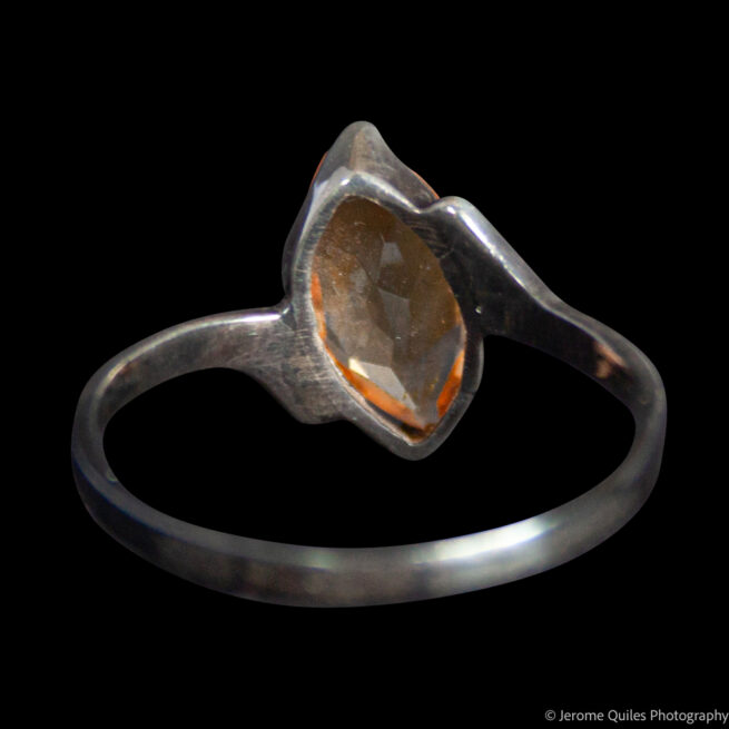 Citrine Quartz Silver Ring - Image 4