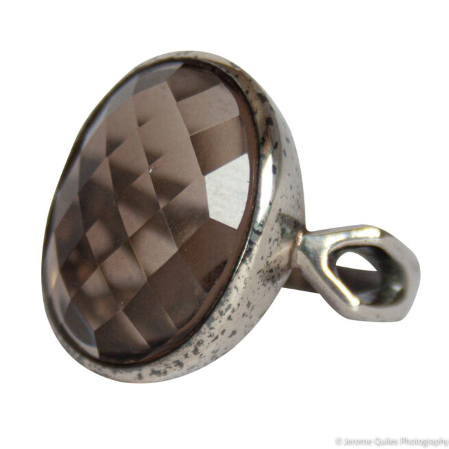 Faceted Smoky Quartz Ring - Image 3