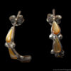 Golden Teardrop Hoop Earrings - Image 2