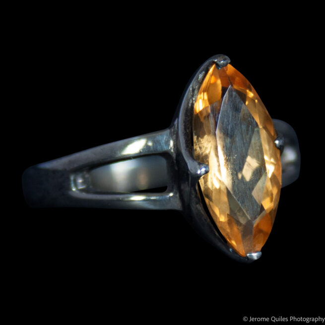 High Grade Faceted Citrine Ring - Image 2