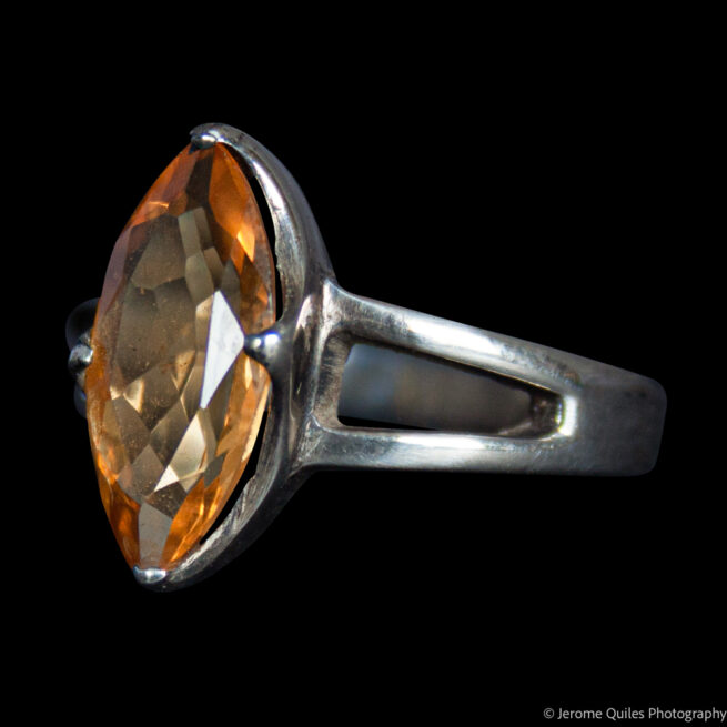 High Grade Faceted Citrine Ring - Image 3