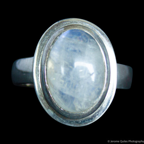 Moonstone Ring Rimmed Setting