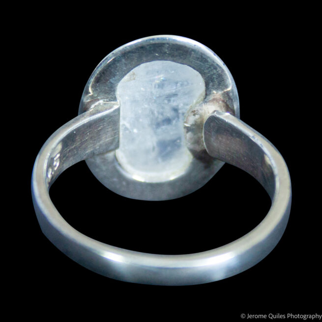 Bague Pierre de Lune Sertissage Borduré – Image 4