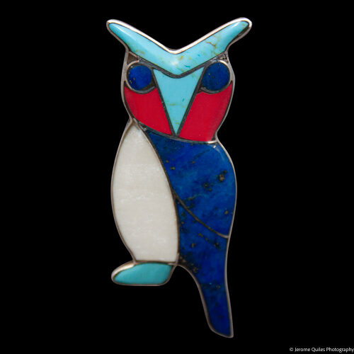 Native American Owl Pin Pendant