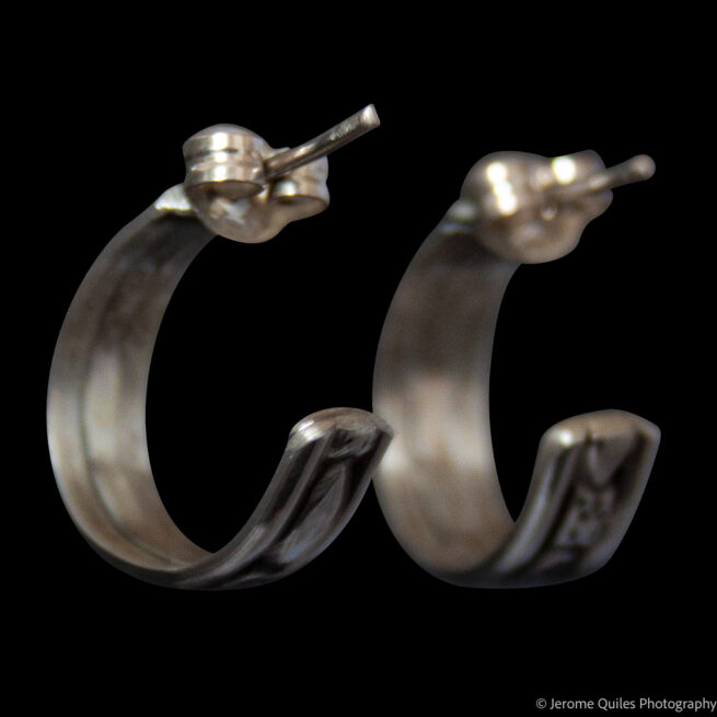 Boucles Créoles Argent Amérindiennes – Image 2