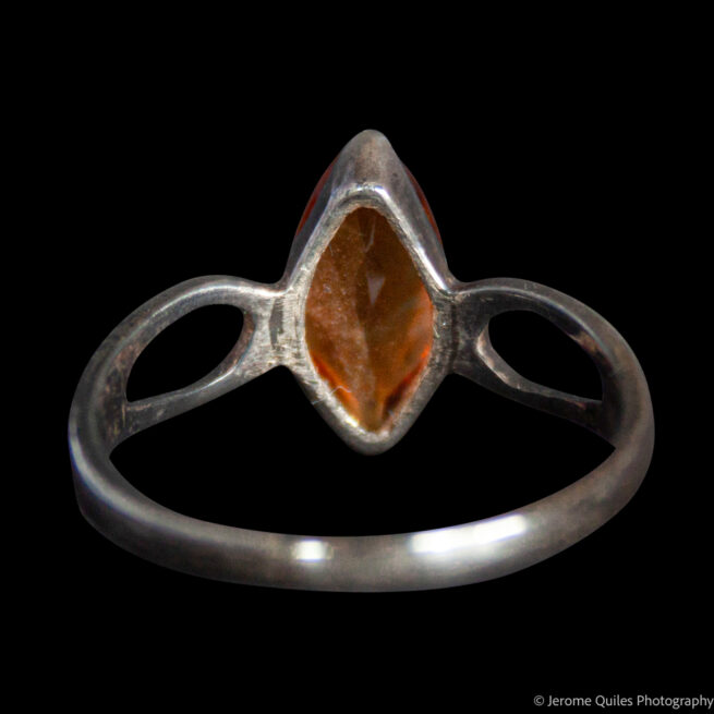 Bague Argent Citrine Orange – Image 4