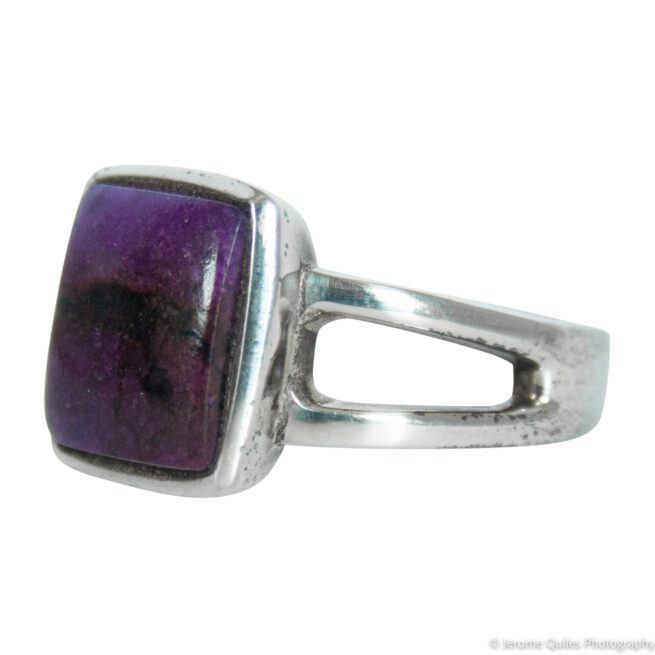 Bague Argent Sterling Sugilite Mauve – Image 3