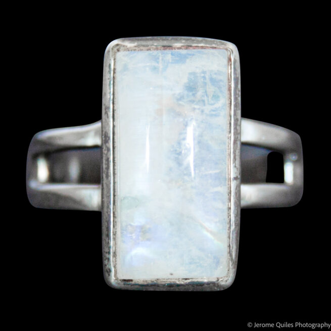 Rectangular Moonstone Ring