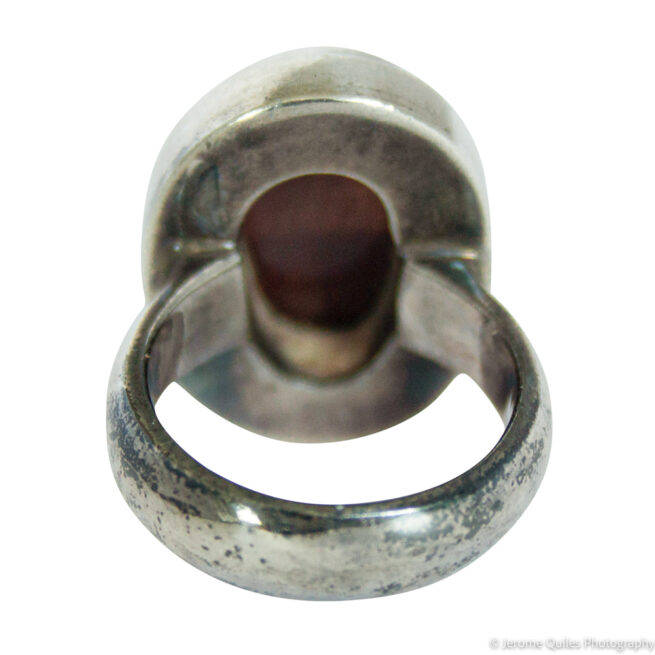 Red Tiger's Eye Sterling Silver Ring - Image 4