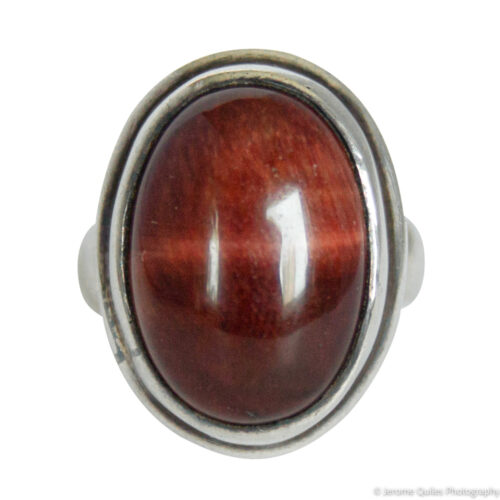 Red Tiger's Eye Sterling Silver Ring
