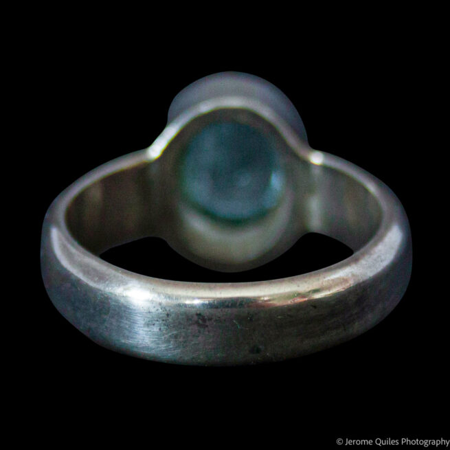 Bague Aquamarine Ronde – Image 4