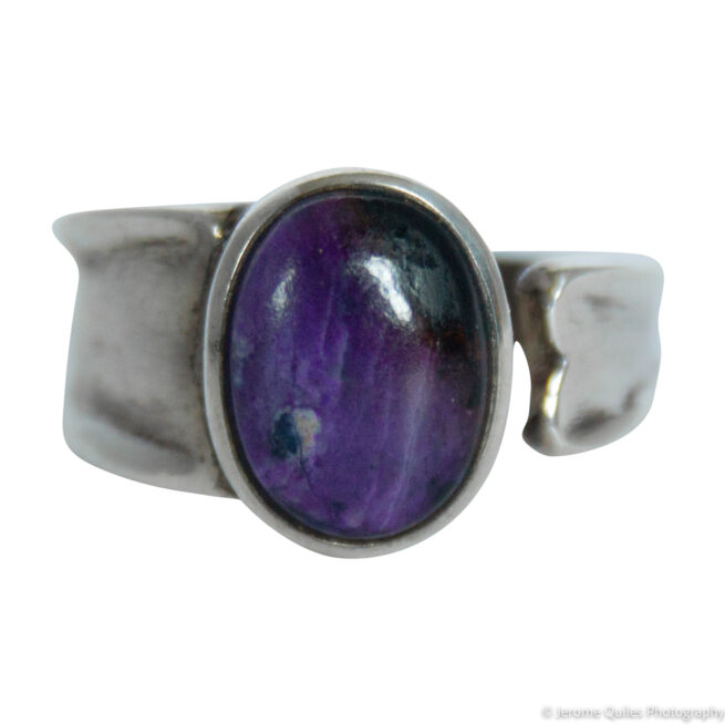 Round Sugilite Ring Multisize