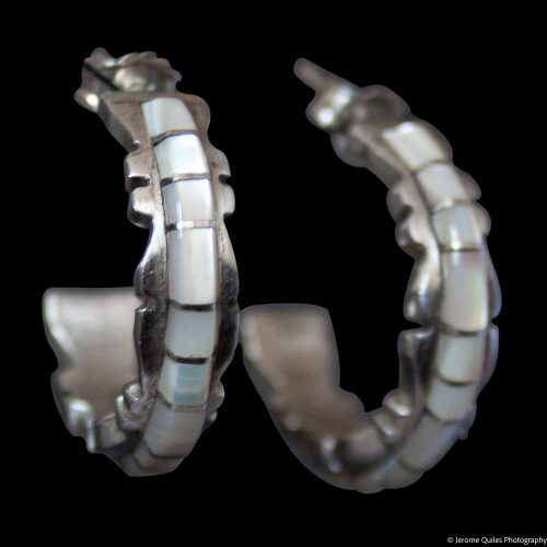 Sheldon Lalio Mother-of-Pearl Hoops