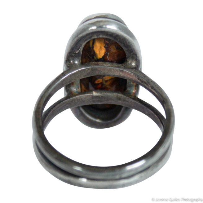 Bague Œil de Tigre Forme Ovale – Image 4