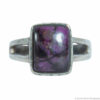Square Sugilite Silver Ring