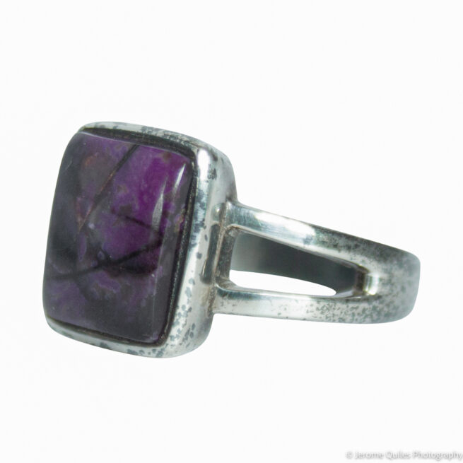 Bague Argent Sugilite Carrée – Image 3