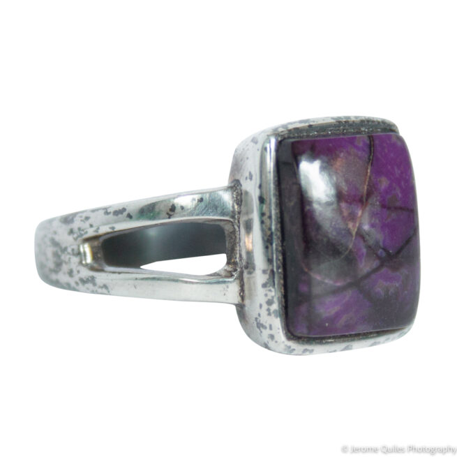 Bague Argent Sugilite Carrée – Image 2