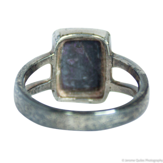 Bague Argent Sugilite Carrée – Image 4