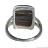 Bague Argent Carrée Œil de Fer – Image 4
