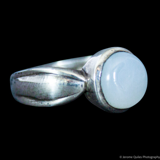 Sterling Silver Blue Chalcedony Ring - Image 2