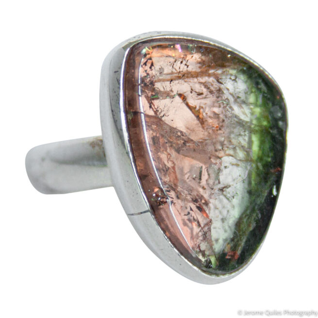 Bague Argent Sterling Tourmaline Pastèque – Image 2